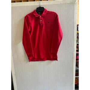 Ralph Lauren Shirt Youth 6 Red Polo Long Sleeve Collard Pullover
